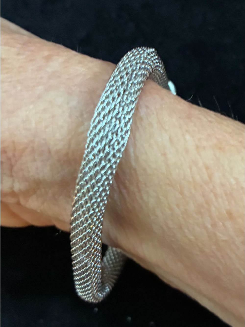 Brighton EUC Silvertone mesh bracelet @ size 6